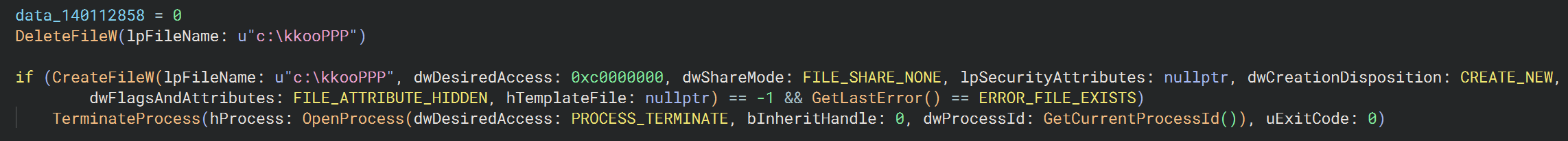Single instance check: File name