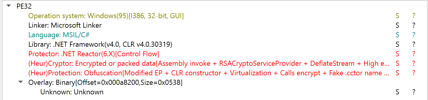 .NET Reactor protected binary