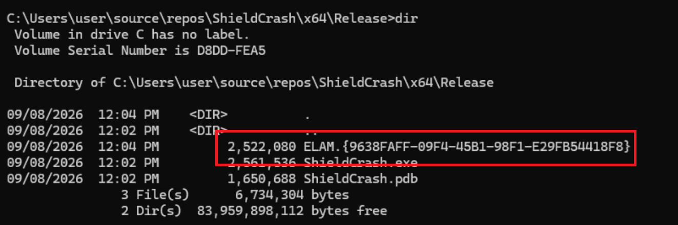 Researcher’s published screenshot, showing the same file size discrepancy.