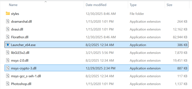 Overview of files within Eclipsyn.zip