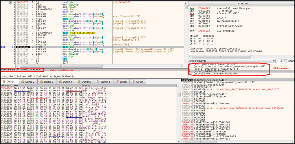 Dynamically Loading rsaapi32.dll.