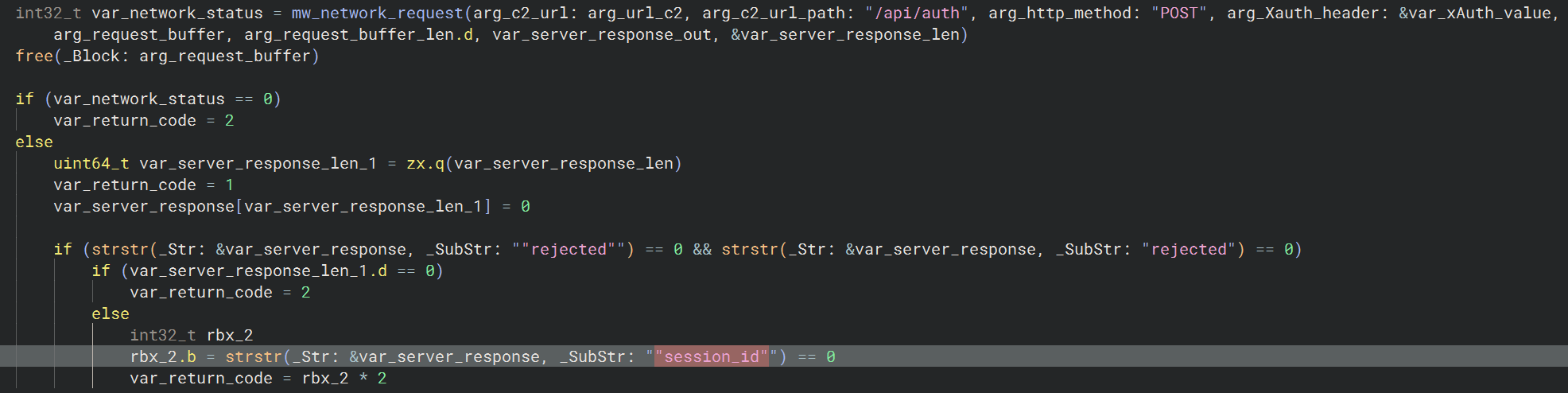 Obtaining Session ID from C2