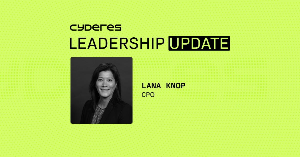 Lana Knop, Cyderes Chief Product&nbsp;Officer