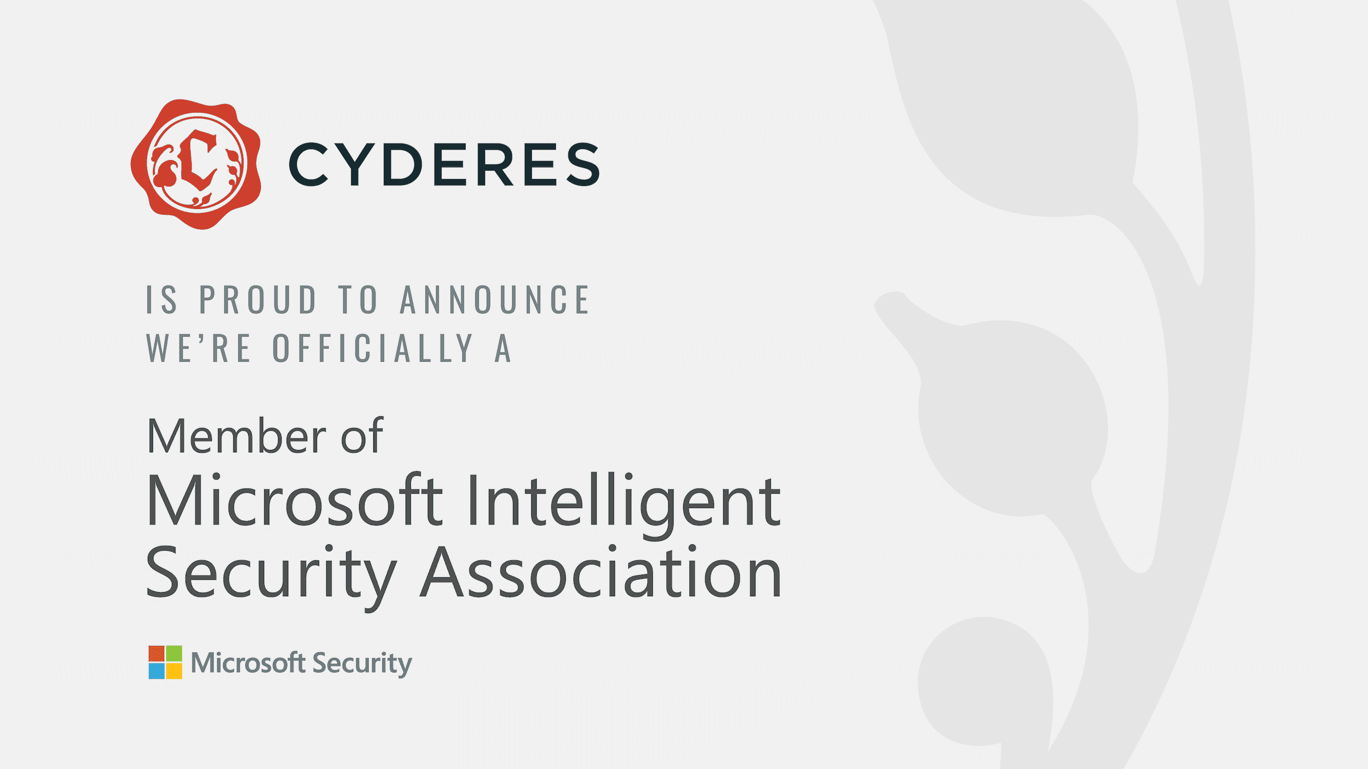 Cyderes Joins Elite Microsoft Intelligent Security Association
